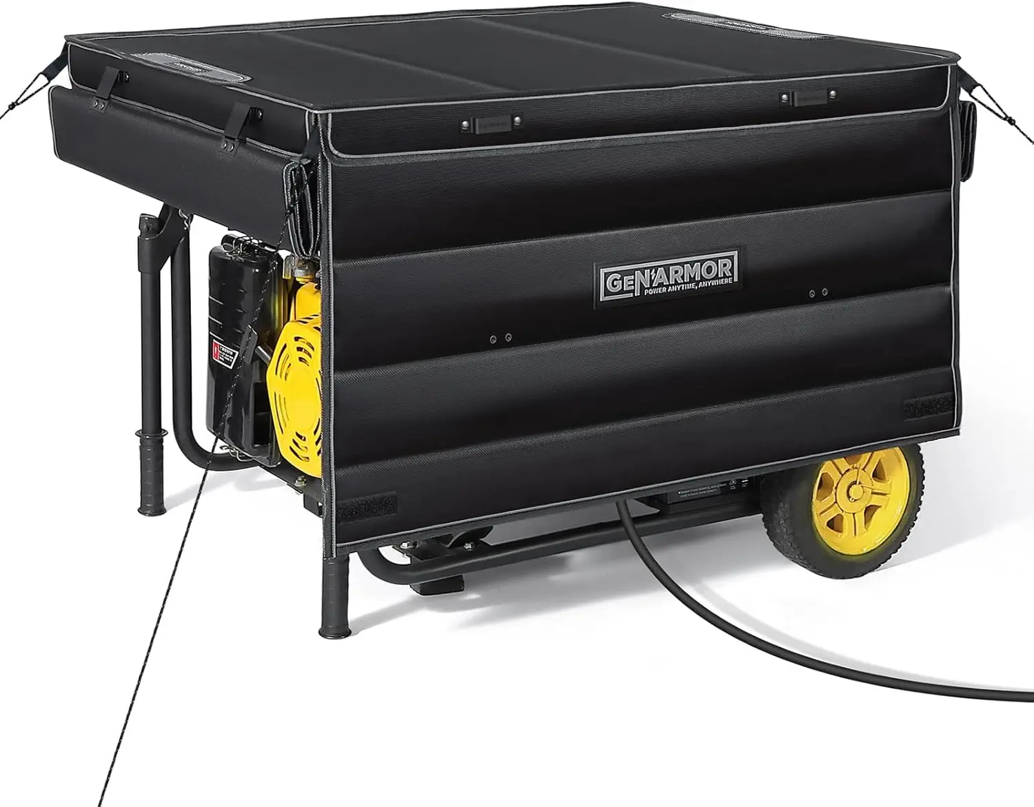 

Прочный ветрозащитный чехол для генератора 4000-13000 Вт для портативного использования на улице, черный