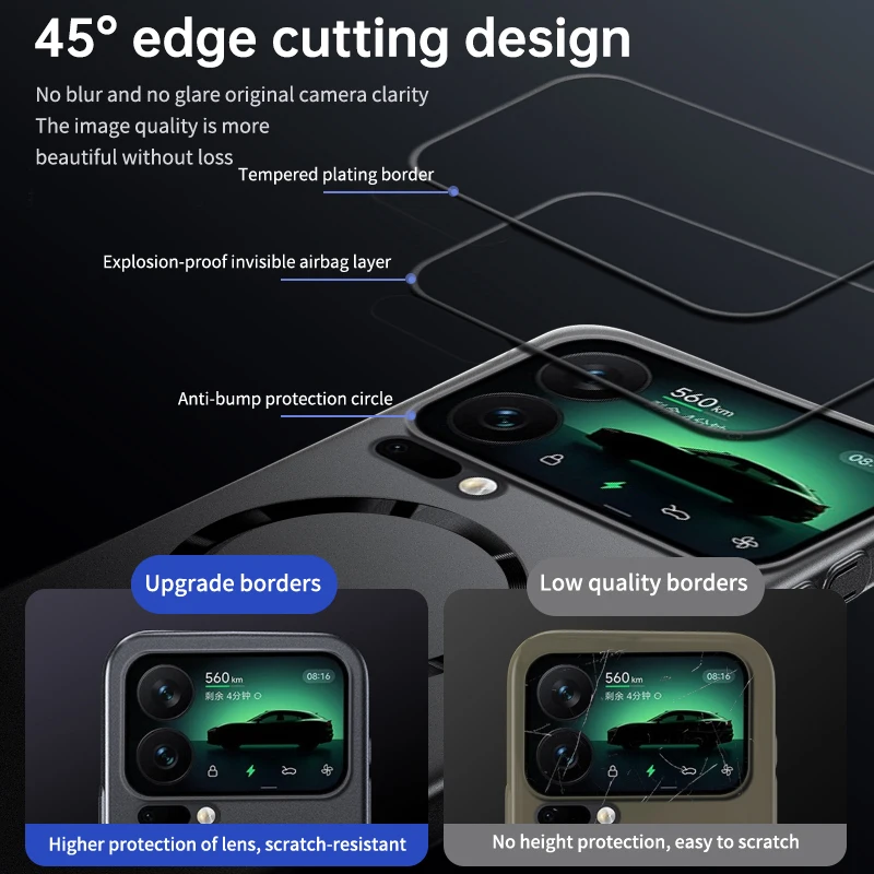 حافظة فاخرة رفيعة لتبديد الحرارة لهاتف Magsafe لهاتف Xiaomi 17 ProMax 15 14 Pro غطاء تبريد مغناطيسي مجوف للشحن اللاسلكي #4