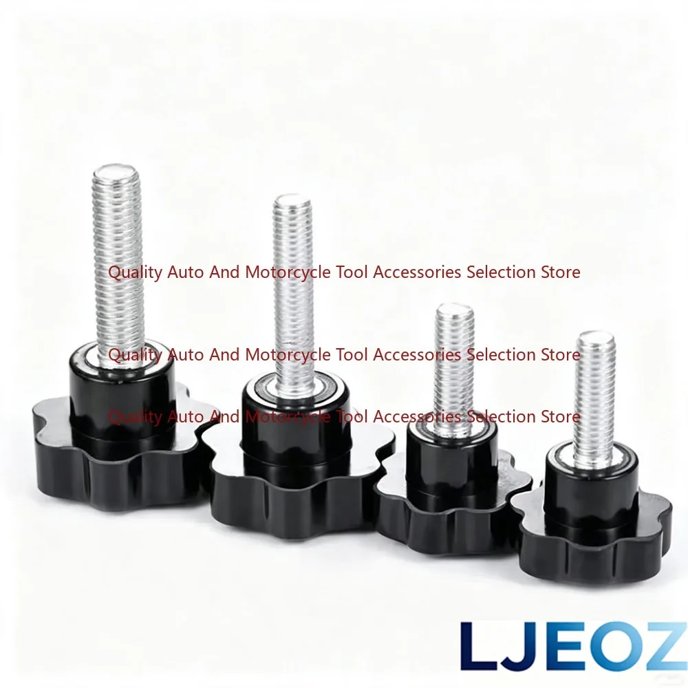 2-10Pcs Carbon Steel Thread Clamping Finger Handle Mechanical Handle Screw M4 M5 M6 M8 M10 M12  Star Shaped Head Knob Screw Bolt