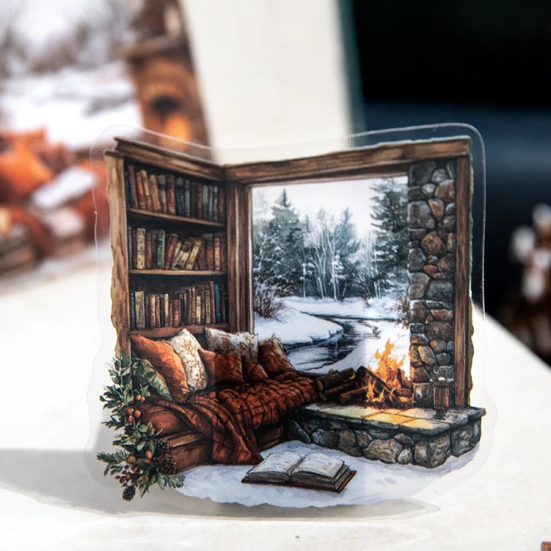 10 أوراق/حقيبة غرفة دافئة ملصقات الحيوانات الأليفة كتيب القرطاسية DIY بها بنفسك حساب اليد سجل القصاصات مجلة حزم ملصقات الزخرفية #2