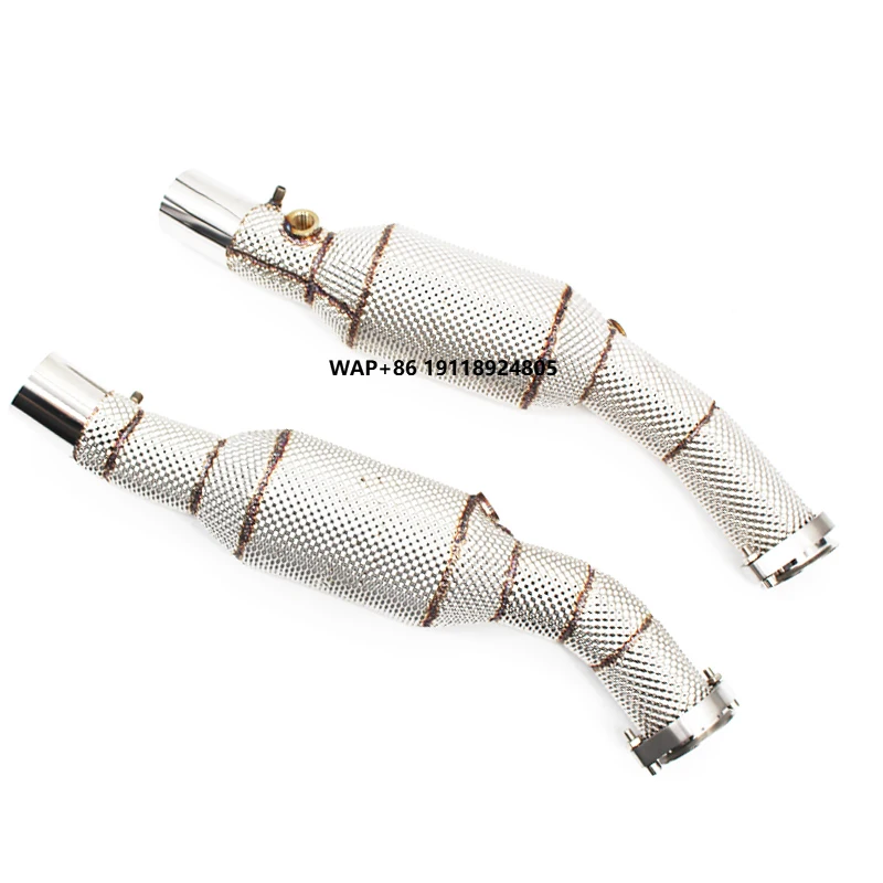 

High Flow Exhaust Catalytic Converter Downpipe for 360/F360 3.6 2003-2005 304 Stainless Steel Pipes Car Exhaust Downpipe