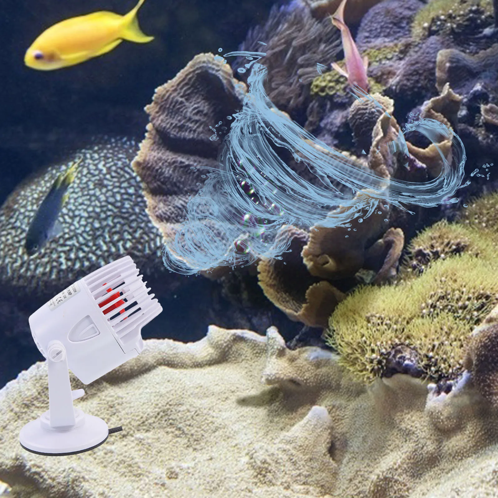 

Premium Plastic Aquarium Pump Fish Tank Silent Wave Machine Strong Cleaner Flow Solution Accessory