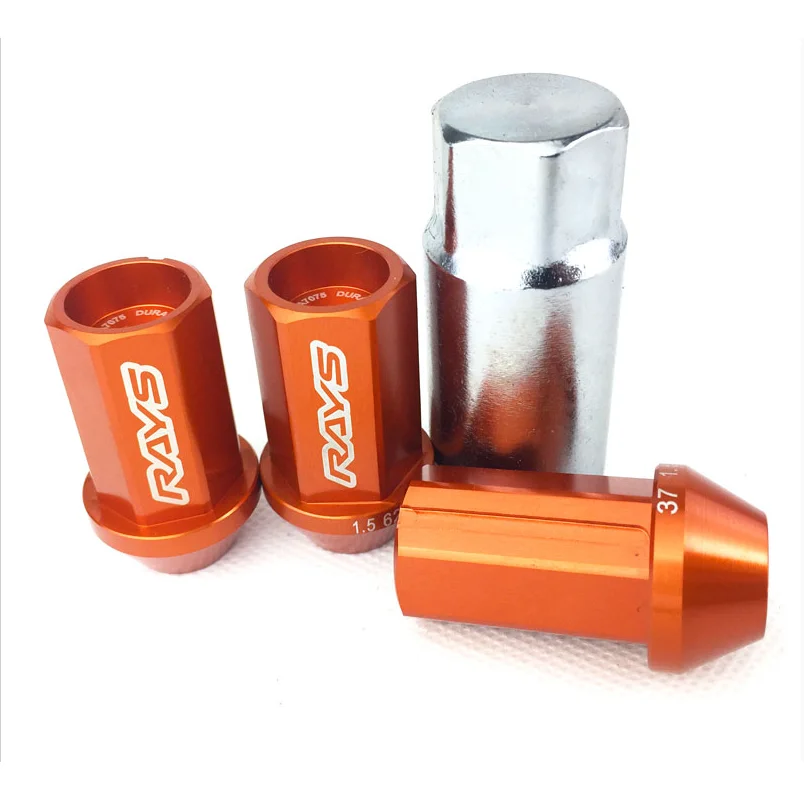 Exterior PartsJdm Accessories Rays Car Wheel Racing Lug Nuts Hub Screw M12*1.5/1.25 Guard Against Theft 20Pcs/Set Wheel caps