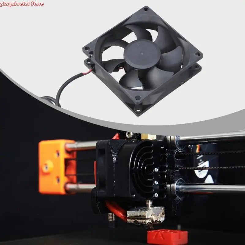 E8BA 80mm USB 5V 고 공기 흐름 냉각 팬 프린터 PC 케이스 전자식 조용한 팬