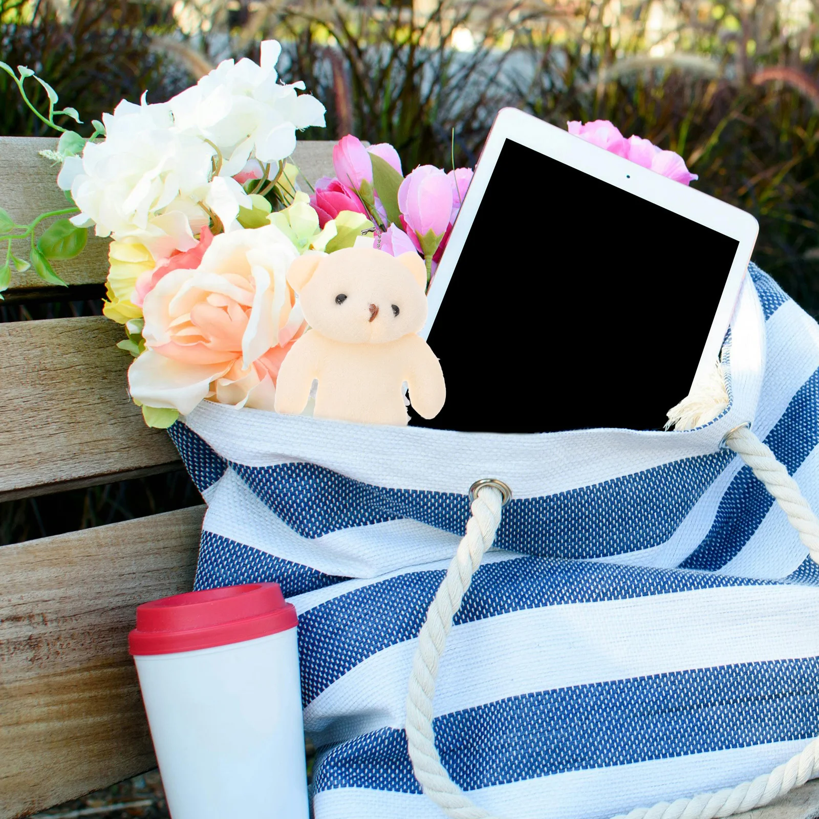 

10pcs Small Bear Hanging Decor Cute Fabric For Kids Mini Stuffed Animal Bear Pendant Charm Plaything Decorative Ornament