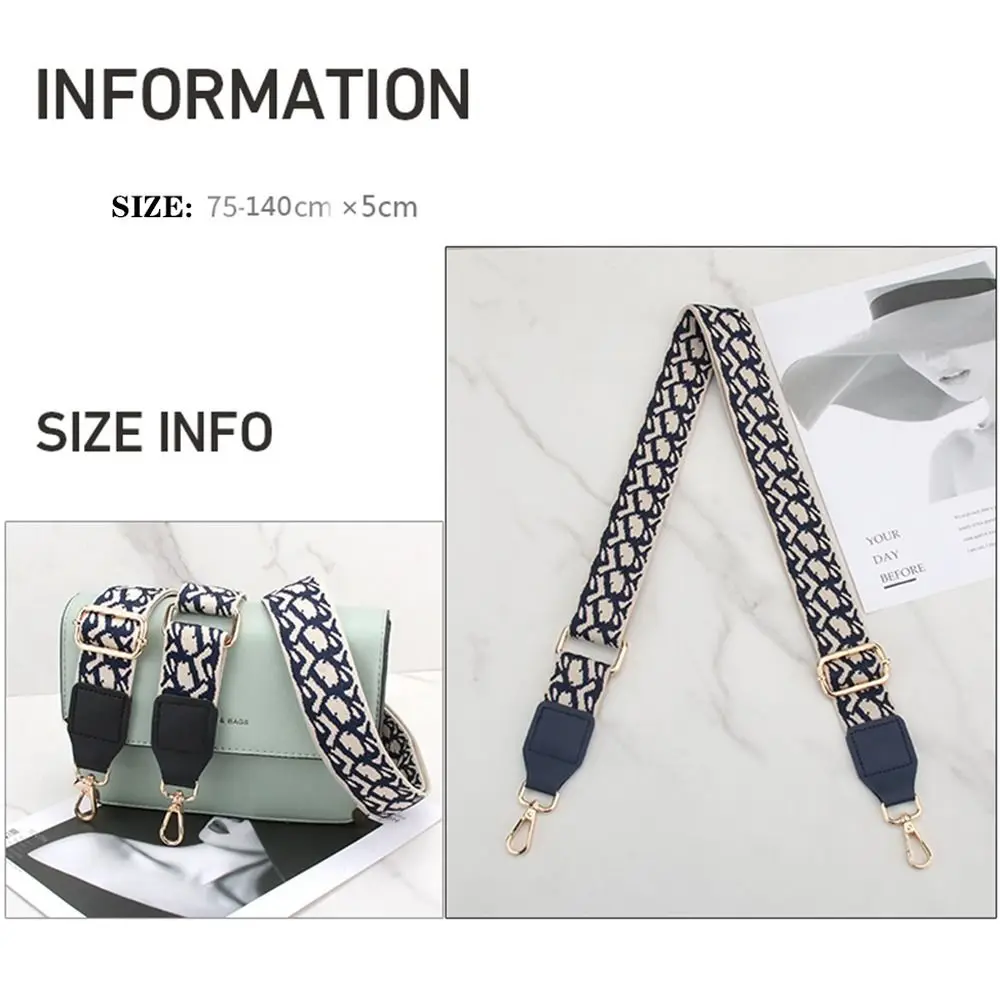 1PC Crossbody Bag Handbag Straps Adjustable Shoulder Bag Straps Purse Strap Extender Nylon Wide Bag Belt Bag Accessories