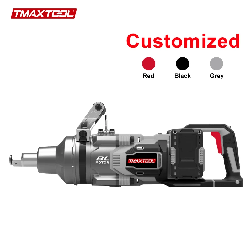 Tmaxtool Profession Tool 8.0Ah Lithium Battery High Performance 3000N.m Torque Automobile Tire Removal Heavy Duty Impact Wrench