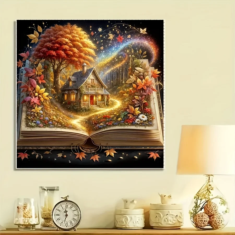 

Dreamy Autumn Cottage 500 PCS Jigsaw Puzzles Challenging Family Activity Games for Gameroom Bedroom Livingroom Gift