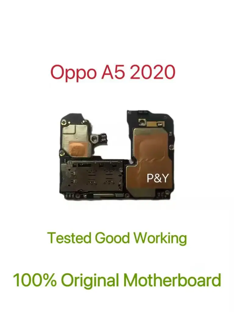 Global Version Original Unlocked Motherboard for Oppo A5 2020 Tested Circuit Plate Main Logic Board for Oppo A5 2020