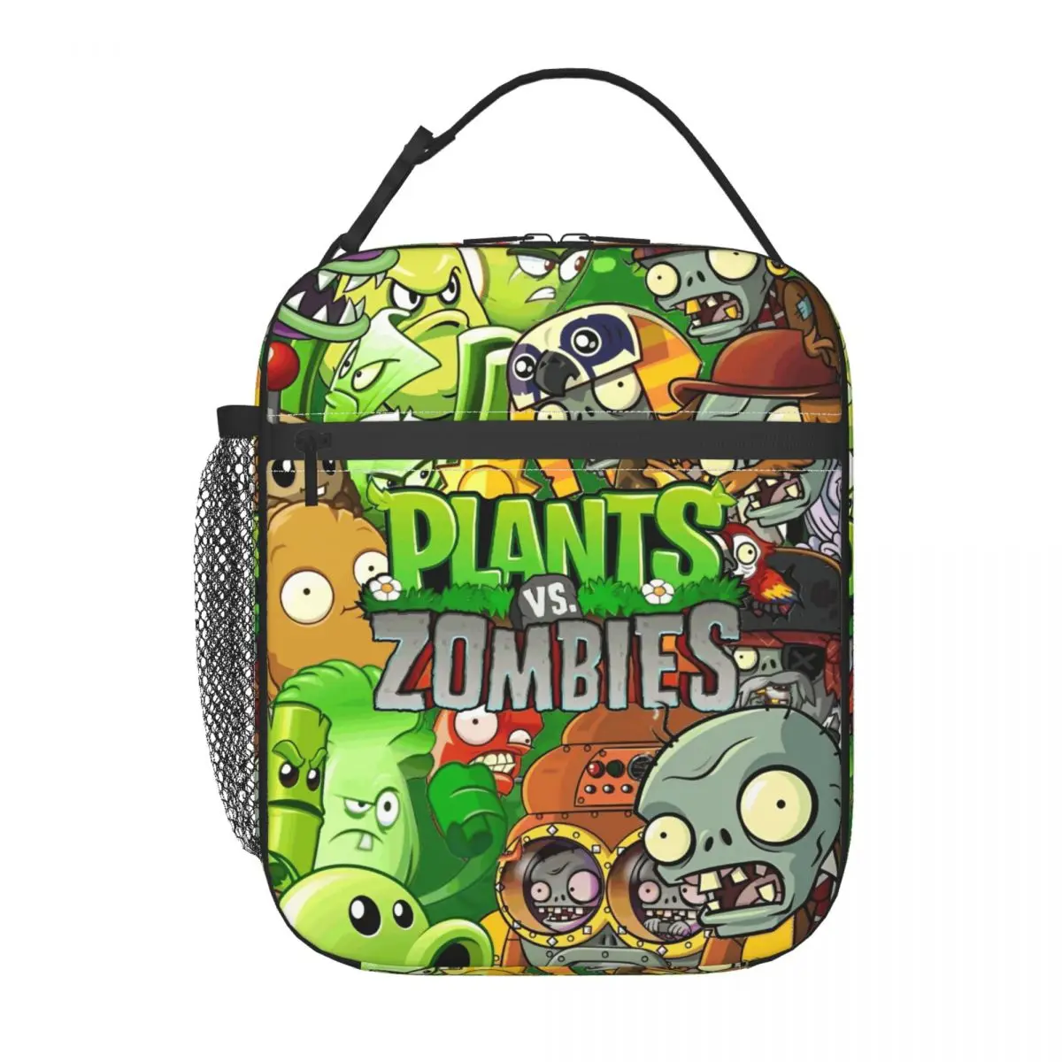 Game Funny Plants-vs-Zombies Merch Insulated Lunch Bag For Office Food Box Portable Cooler Thermal vegetable Print Lunch Boxes