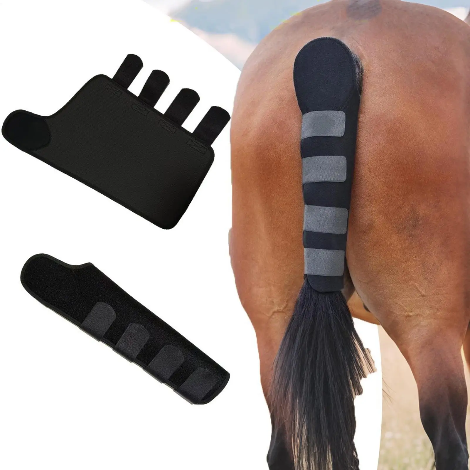 Tail Bags For Horses Horse Protective Accessories Equine Tail Care Wrap For Turnout Outing Stable Racing Competition Outdoor