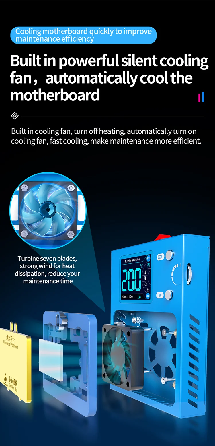 JC Aixun iheater Pro Heating Module X-17promax Android Mainboard Layer Heating Planting Tin module for JC Aixun iheater Pro
