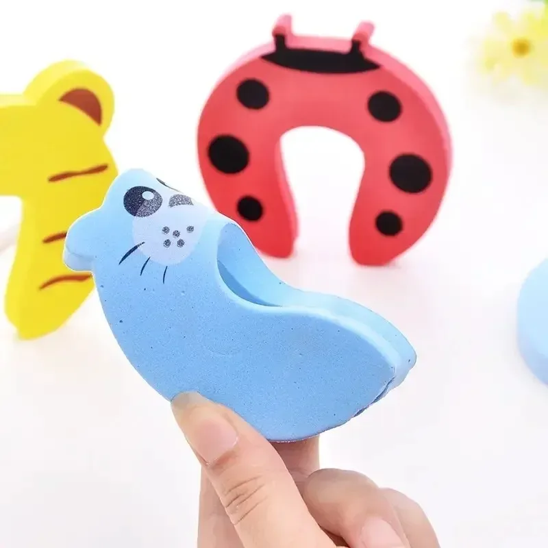 2/5pcs Baby Safety EVA Door Stopper Anti-Pinch Finger Guard Cute Animal Design Child Lock Protector for Furniture Newborn Care - view 5