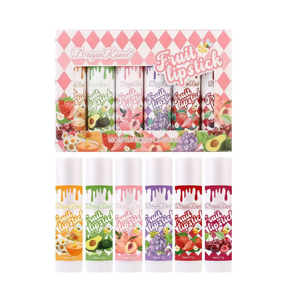 مجموعة بلسم الشفاه المرطبة المكونة من 6 قطع لإنتاج الألوان والترطيب المقاوم للماء ومنع تغير اللون #6