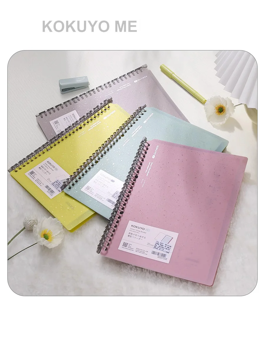 1pc Japanese KOKUYO Me Series Smartring+Ring Loose-leaf Book Binder Detachable B5 Light and Thin Coil Book Replaceable Core