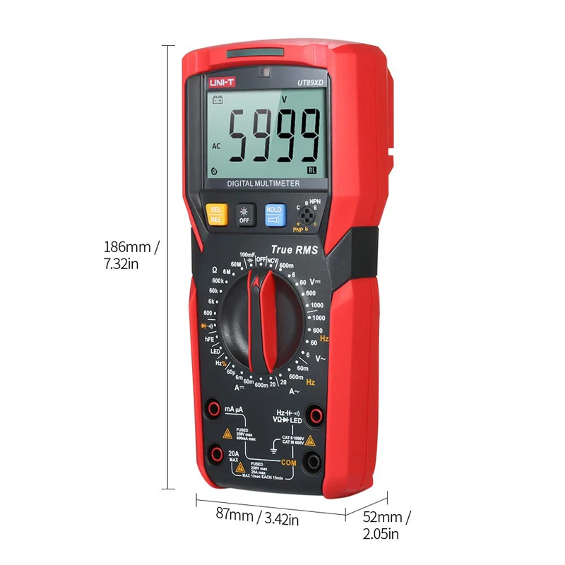 UNI-T UT89X UT89XD Digital Multimeter Electrical Tester With Circuit Dialing Function, Voltmeter. For Maintenance And Wiring