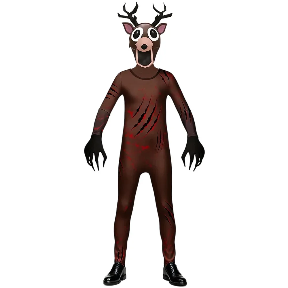 99 Nights In The Forest Deer Kids mascot Cosplay Costume Animal Deer Owl Cos Jumpsuit Halloween Party Costumes for adult childre