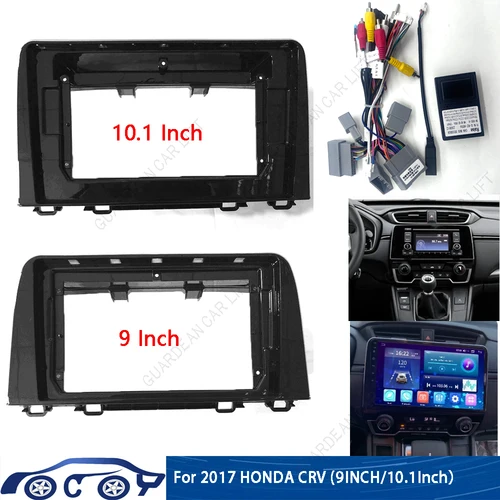 Fascias de Radio para coche de 9 ""/10,1"" para Honda CRV 2017-2021, reproductor de marco estéreo Android, Panel de unidad principal de 2 Din con Cable decodificación canbus
