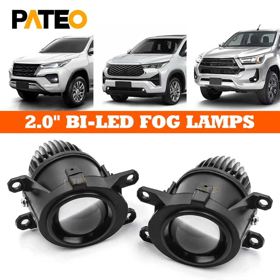 2-calowe soczewki projektora Bi-LED światła przeciwmgielne do Toyota Corolla Cross/Yaris New/Hilux REVO/Rouge/Innova/Vios/Alits/Fortuner LED Lamps