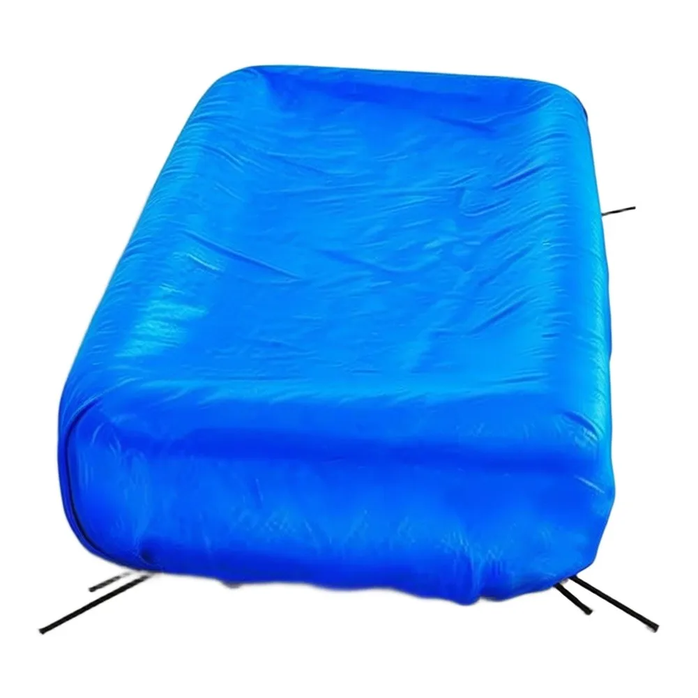 Inflatable Pool Cover For 120in X72in, 130in X72in Rectangle Swimming Pool With Drawstrings&Full Wrap Design Prevent Slipping