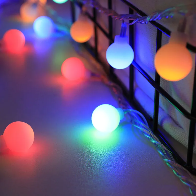 1.5M 3M Balls LED Fairy String Lights AA Battery Operated Wedding Party New Year Christmas Outdoor Home Room Garland Decoration