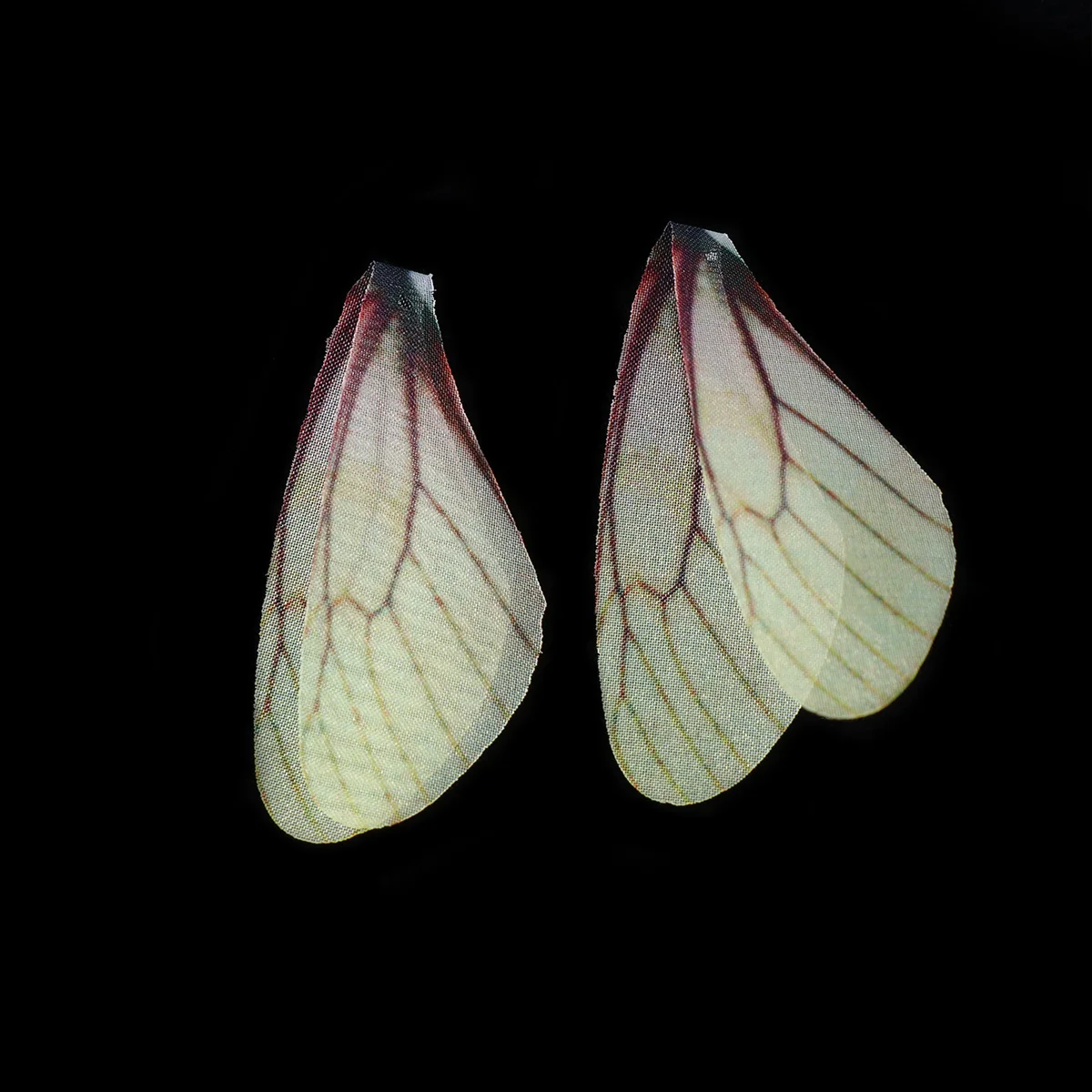 

20 Pcs Yellow Dragonfly Wings Hanging Decoration Decors Fake Earring Artificial Earrings Accessories