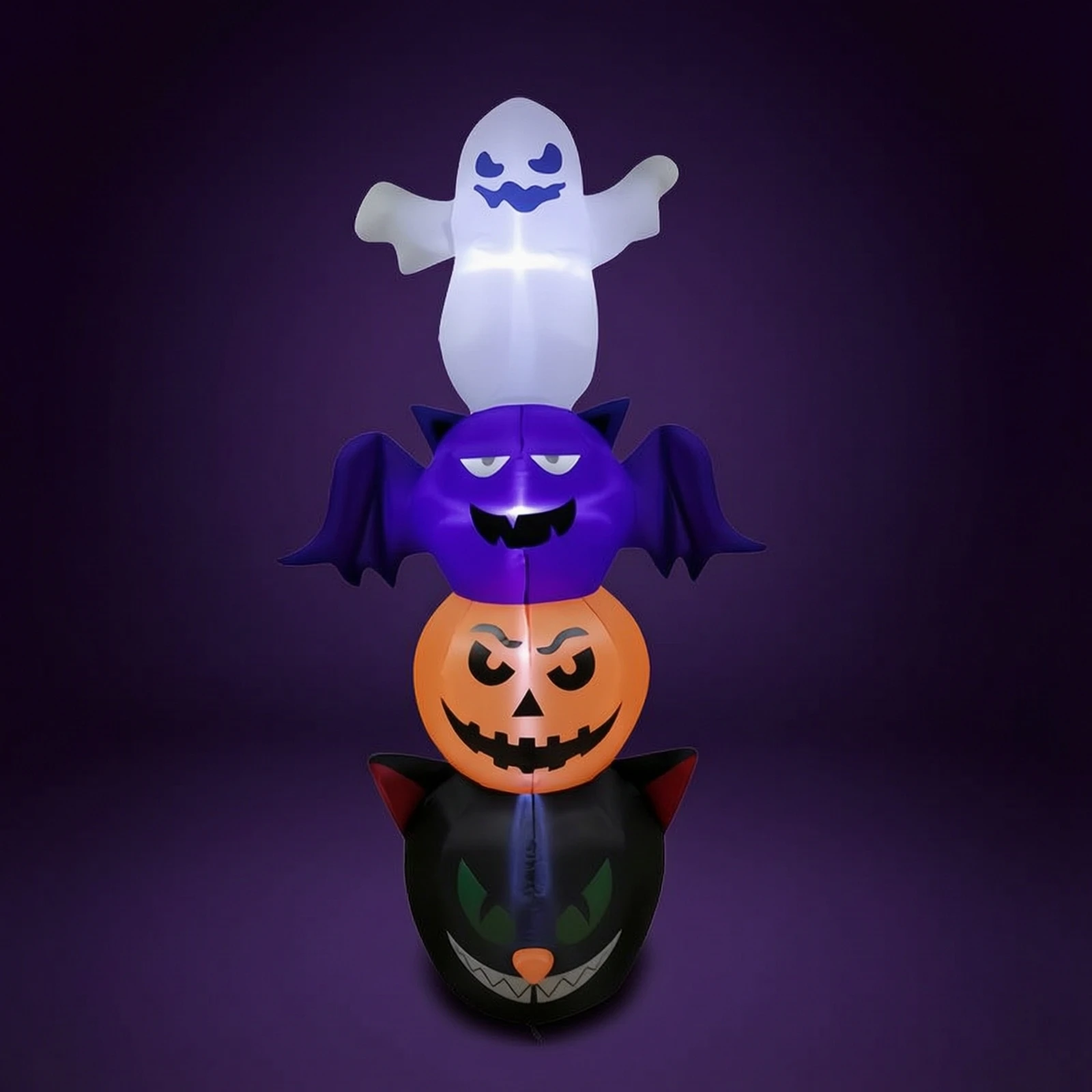 Halloween Inflatable with Built-in Lights Outdoor Halloween Decoration with Lights Ornament Spooky Decorations Giant for Yard