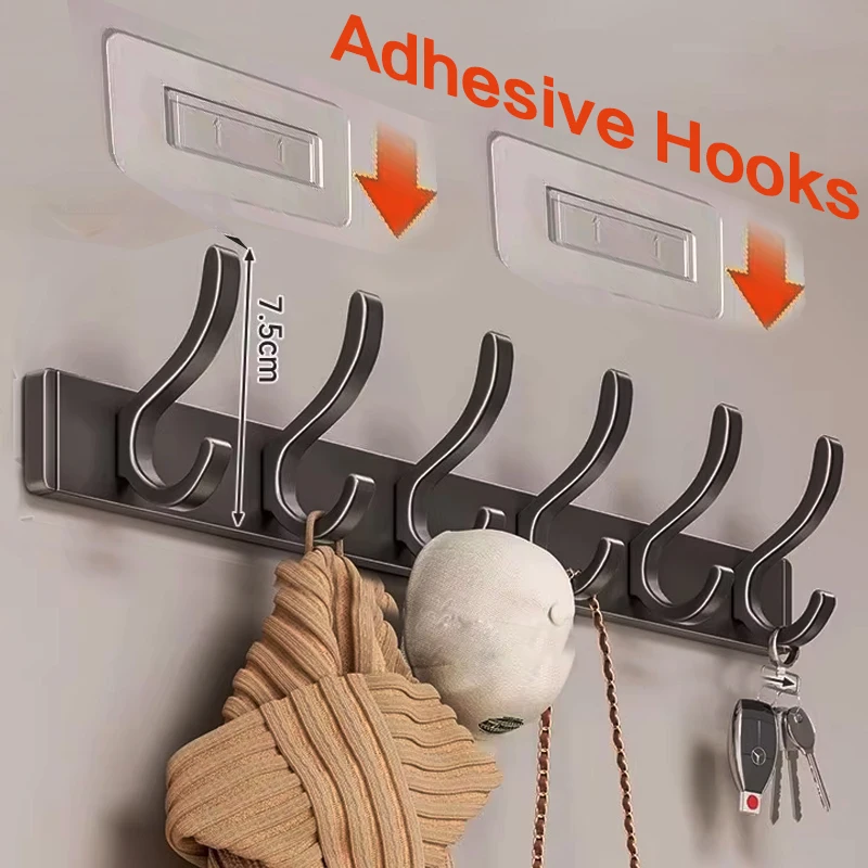 Adhesive Hooks Self Adhesive Wall Hooks Hanger Heavy Duty Waterproof Storage Holder Stick On Towel Hooks Kitchen Hook Key Hook