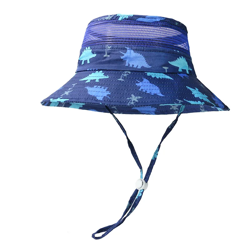 

Bucket Hat Boy Kid Summer Sun Beach Accessory Big Brim Upf50 With String Breathable Mesh Cap For Toddlers