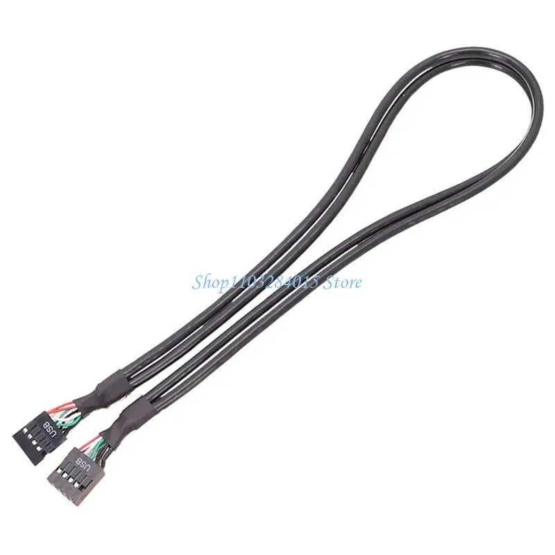R6FF USB 9Pin to 9Pin Female Cable USB2.0 Shielding Line Double Stranded