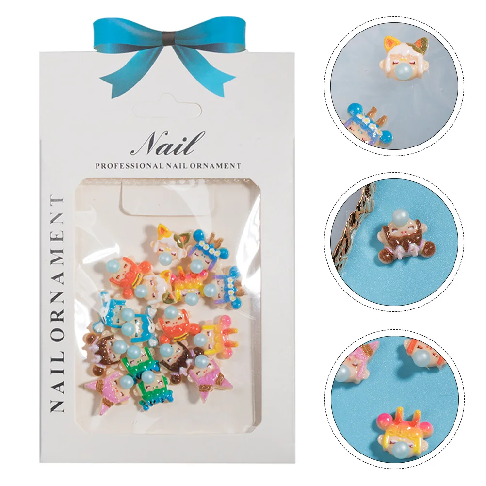 

Charm Cartoon Girl Nail Accessories Decoration Decorations The Pet DIY Manicure Jewelry