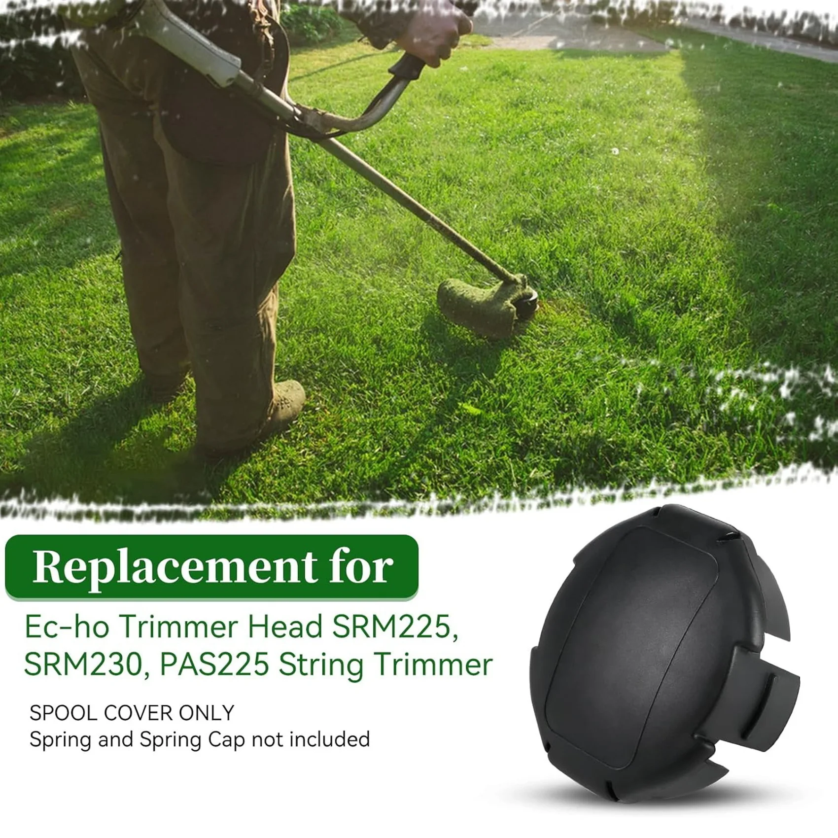 A79G Speed Feed 400 Trimmer Head Cap and Spring Kit,for SRM-225, SRM-230, Weed Eater Parts X472000070, 2 Pack