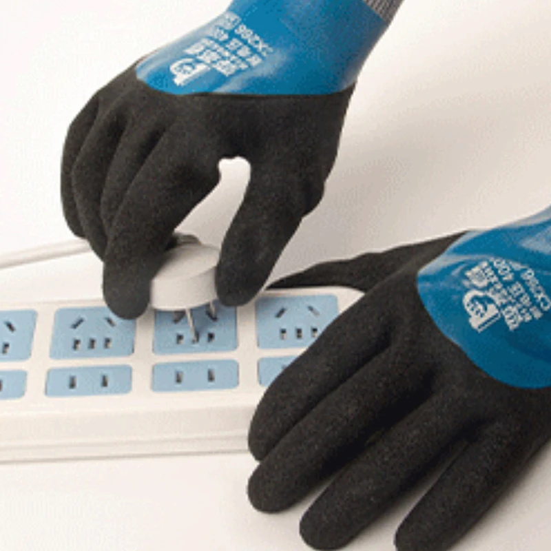 

1 пара резиновых изоляционных перчаток с постоянным напряжением 400/1000 В для обслуживания электрооборудования, изоляционные перчатки для домашнего электрика