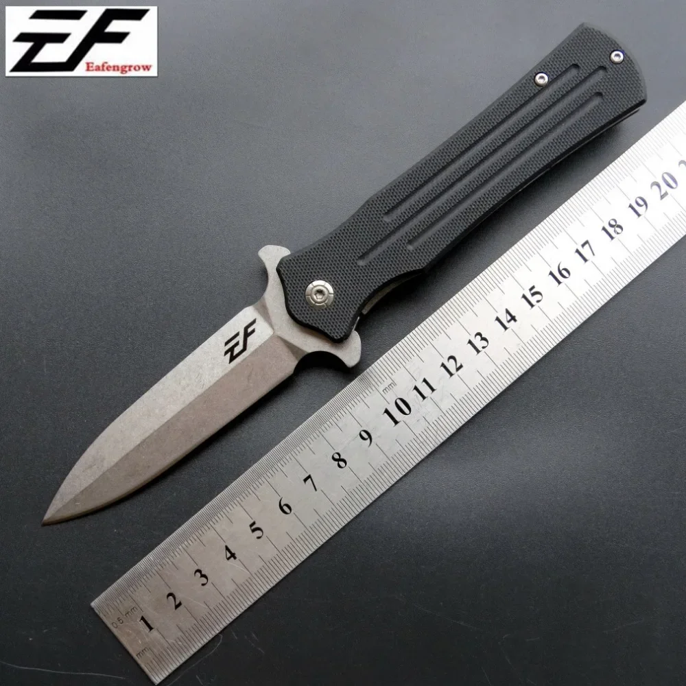 NEW Eafengrow EF81 Folding Camping Knives D2 Steel Blade+G10 Handle tactical survival knife Outdoor Hunting Knife EDC Hand Tool