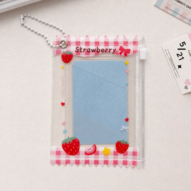 Transparent Id Holder Original Transparent Card Pouch Zipper Card Bag Printed Badge Display Bag For Daily Bag Charm Collection 4 Transparent Id Holder Original Transparent Card Pouch Zipper Card Bag Printed Badge Display Bag For Daily Bag Charm Collection 4