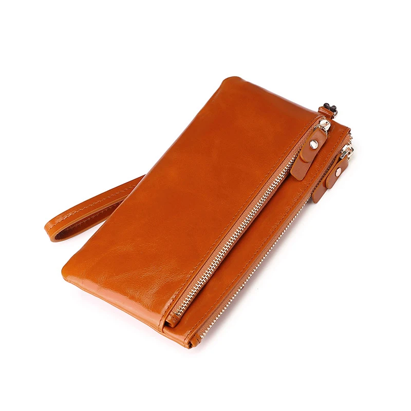 RanHuang New 2024 Women\'s Fashion Genuine Leather Wallets Vintage Long Wallets Female Multifunction Purses Clutch Bags B302