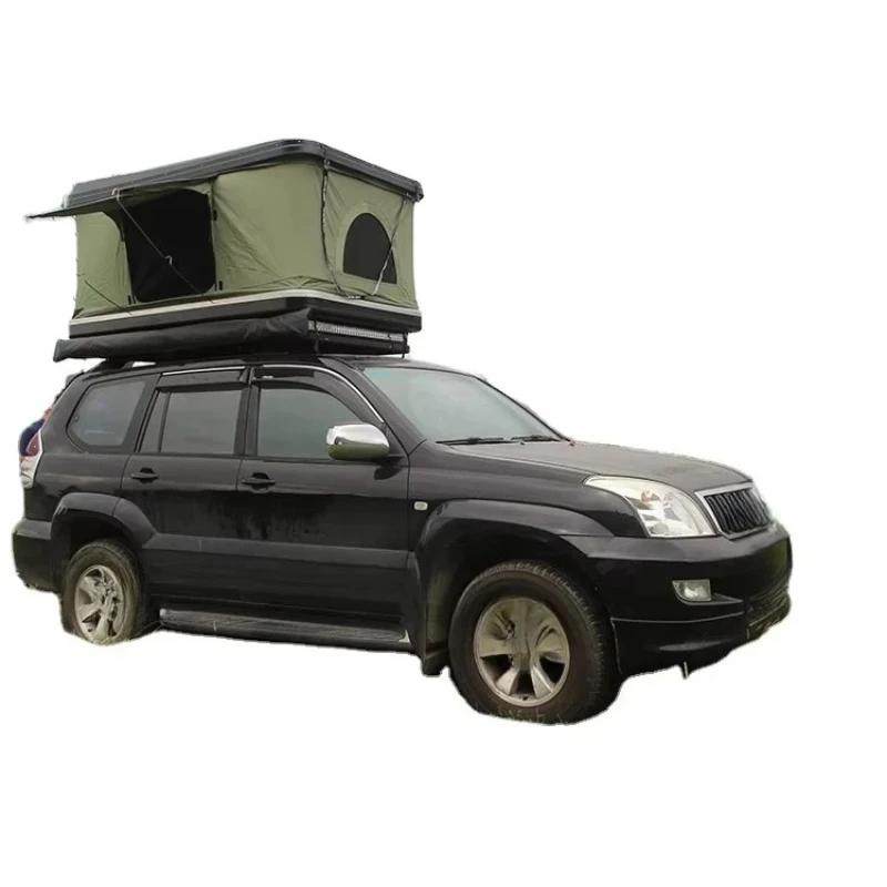 Practical Aluminium Hardshell Rooftop Tent 3‑4 Person Car Roof Rack Outdoor Camping