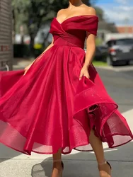 Vestido de fiesta con cuello en V para mujer, ropa de calle elegante con cremallera de retazos, color liso, estilo dulce