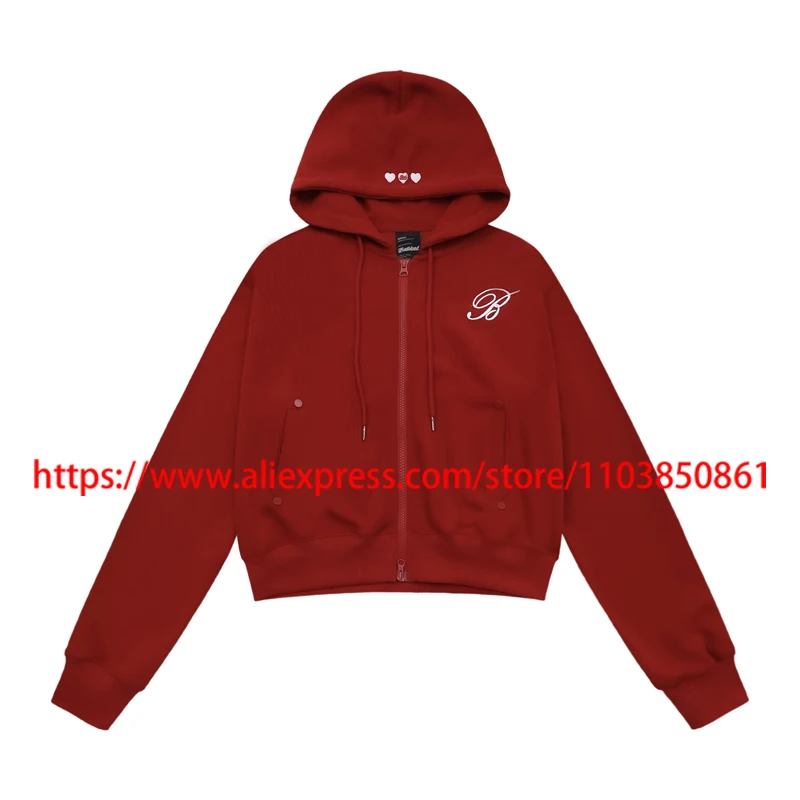 

Fashionable Badblood Hoodie High Street Trend Casual Embroidery Logo Double-ended Zipper Badblood Hoody Sweatshirts