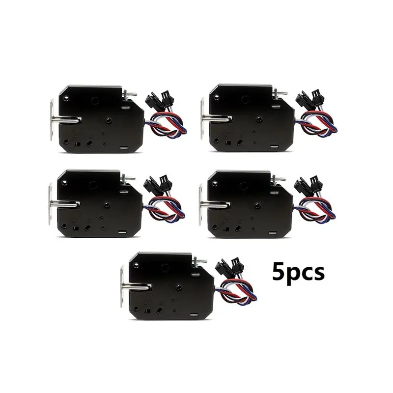 

ABZZ-DC 12V Mini Cabinet Door Electronic Lock 5Pcs Door Lock Electromagnetic Lock Vending Electric Control