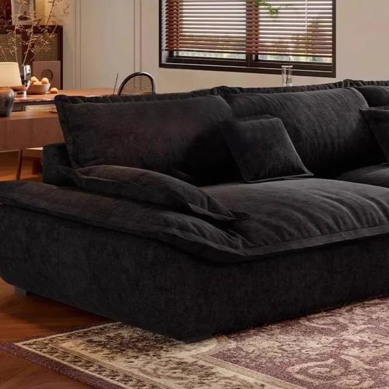 أرائك غرفة المعيشة الإيطالية كبيرة الحجم الحد الأدنى بمقعدين أرائك غرفة المعيشة الكسولة صالات أثاث منزلي حديث Divano Soggiorno #5