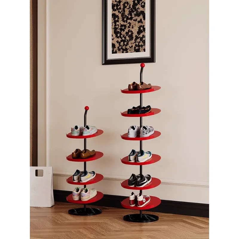 

Creative Round Shoe Rack for Home Entrance Small Multi-layer Simple Floor Storage Narrow Shoe Cabinet Entrance Shoe Rack