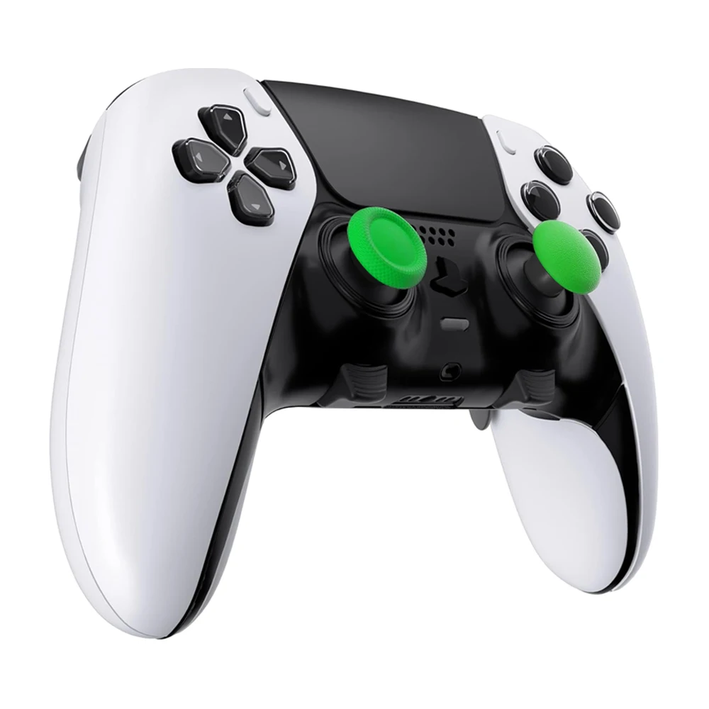 Replacement Thumbsticks Joysticks Cap For PS5 Edge Dualsense Controller and 4 Paddles Green Color