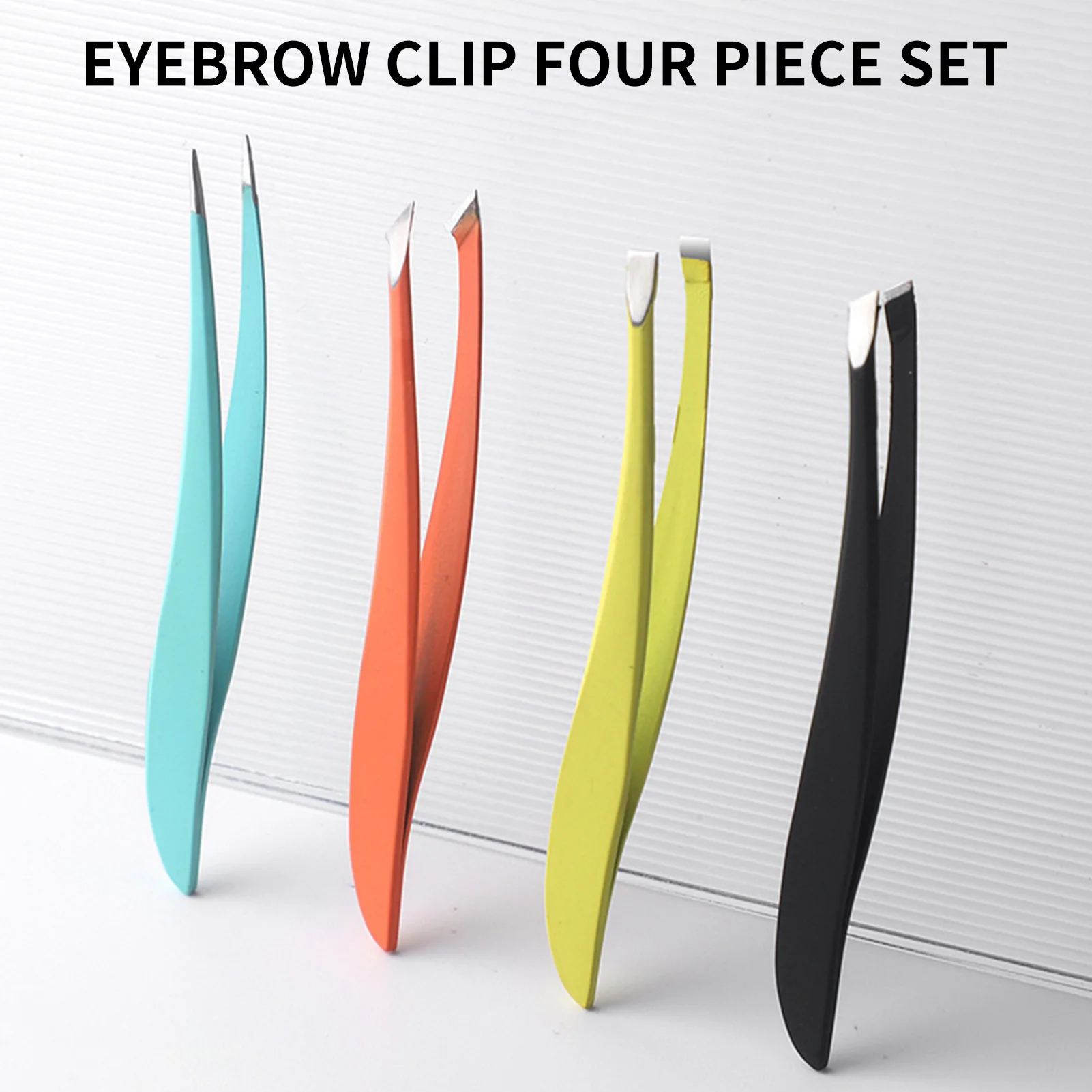 Profesjonalne pęsety do rzęs DIY ze stali nierdzewnej z samozaciskowym zamknięciem, oszczędzające pracę, do przedłużania rzęs i makijażu.