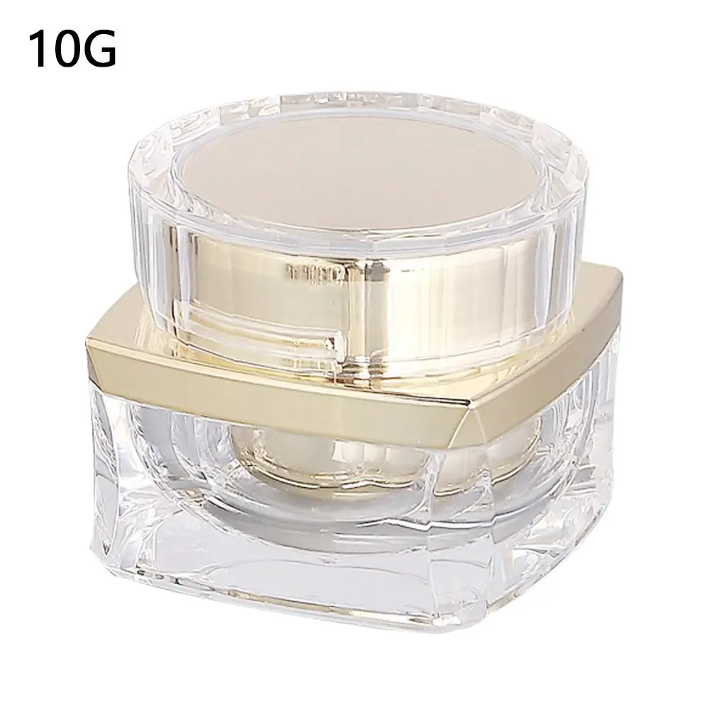 5g 10g 20g 30g 50g Durevole Trasparente Vuoto Barattolo di Trucco Riutilizzabile Portatile Crema Per Gli Occhi Barattolo di Imballaggio Quadrato Contenitore Cosmetico