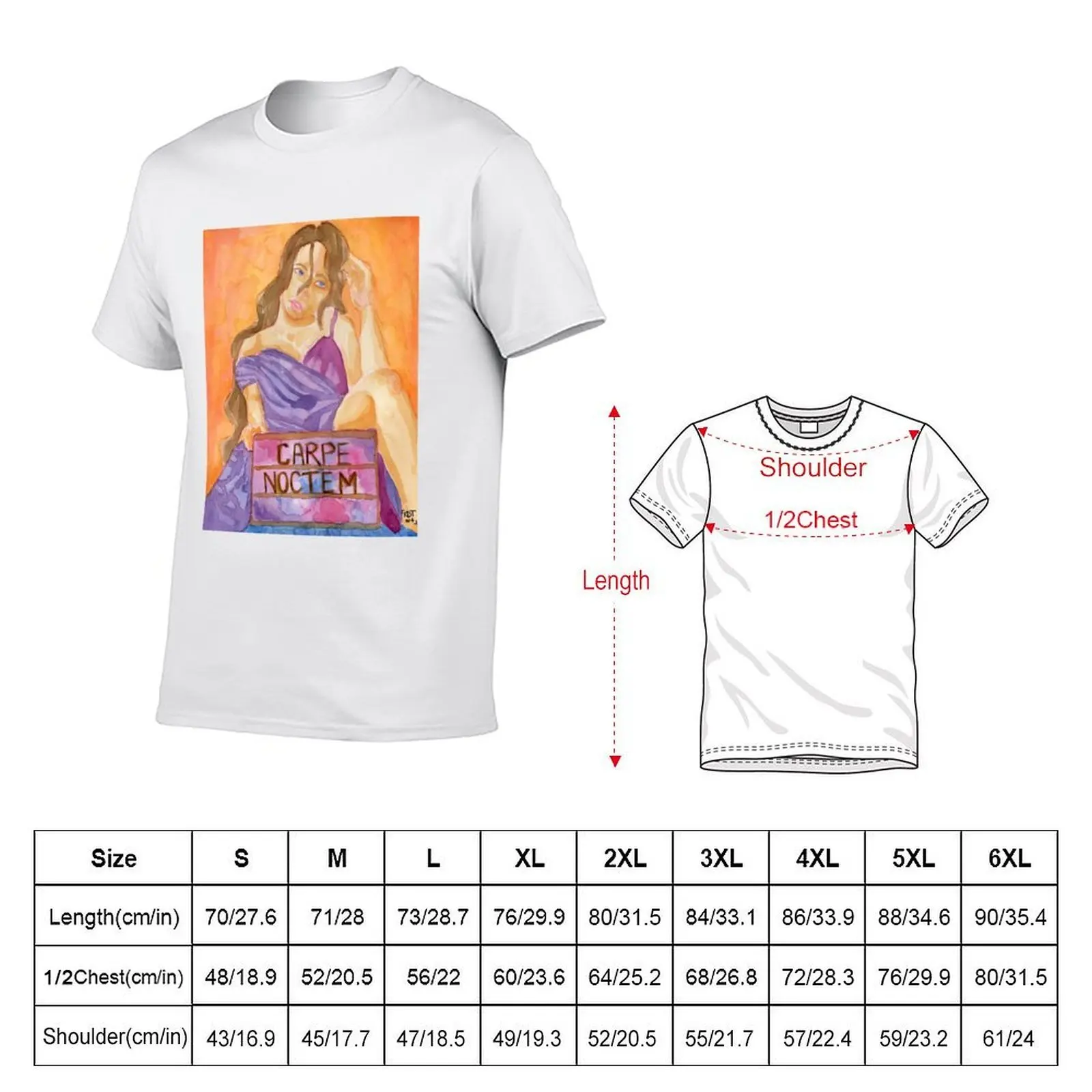 Carpe Noctem T-Shirt man graphic t shirt t shirts with prints T-Shirt