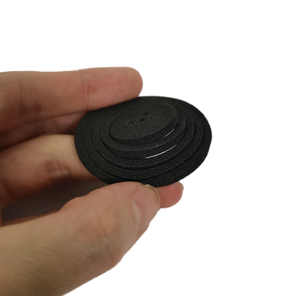 60Pcs Black EVA Pad 21mm/26mm/31mm/36mm/41mm Ring Gaskets for Round Coin Capsules (Capsules Not Included)