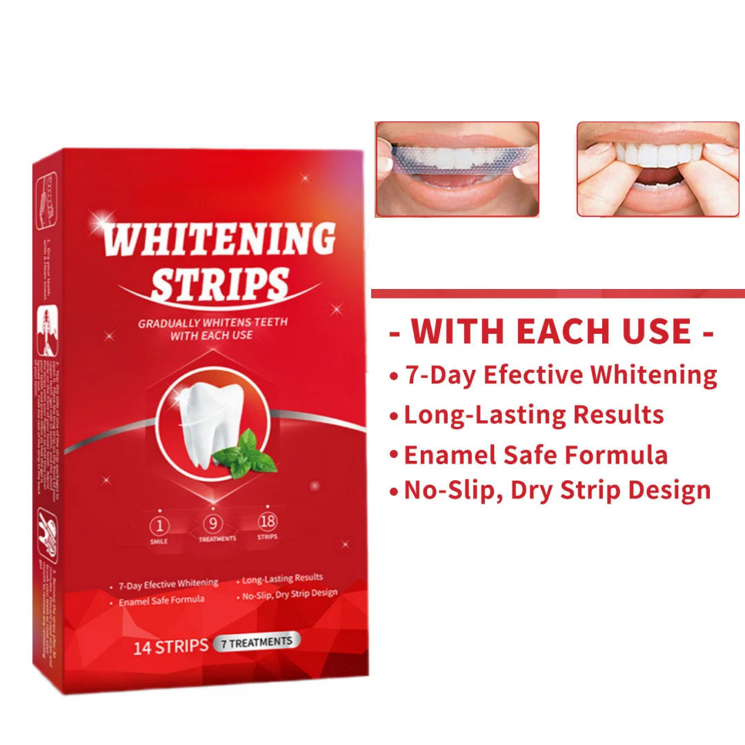 7 زوج/صندوق شرائط تبييض الأسنا - مراجعة Teeth Whitening Kit At Home وسعره