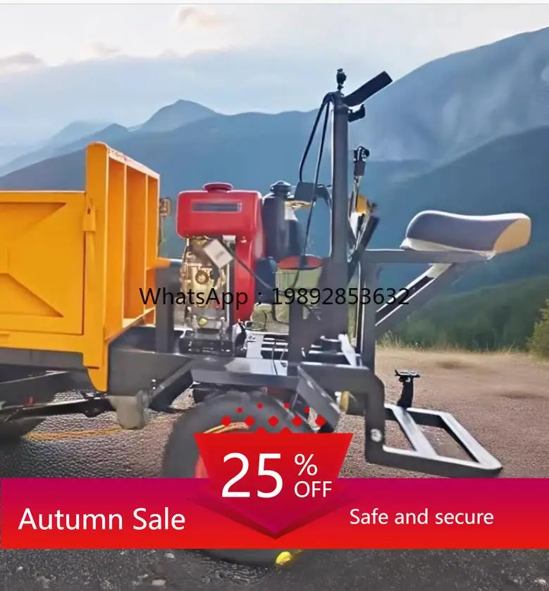 

agricultural four-wheel dump truck site handling mountain orchard transport truck climbing king