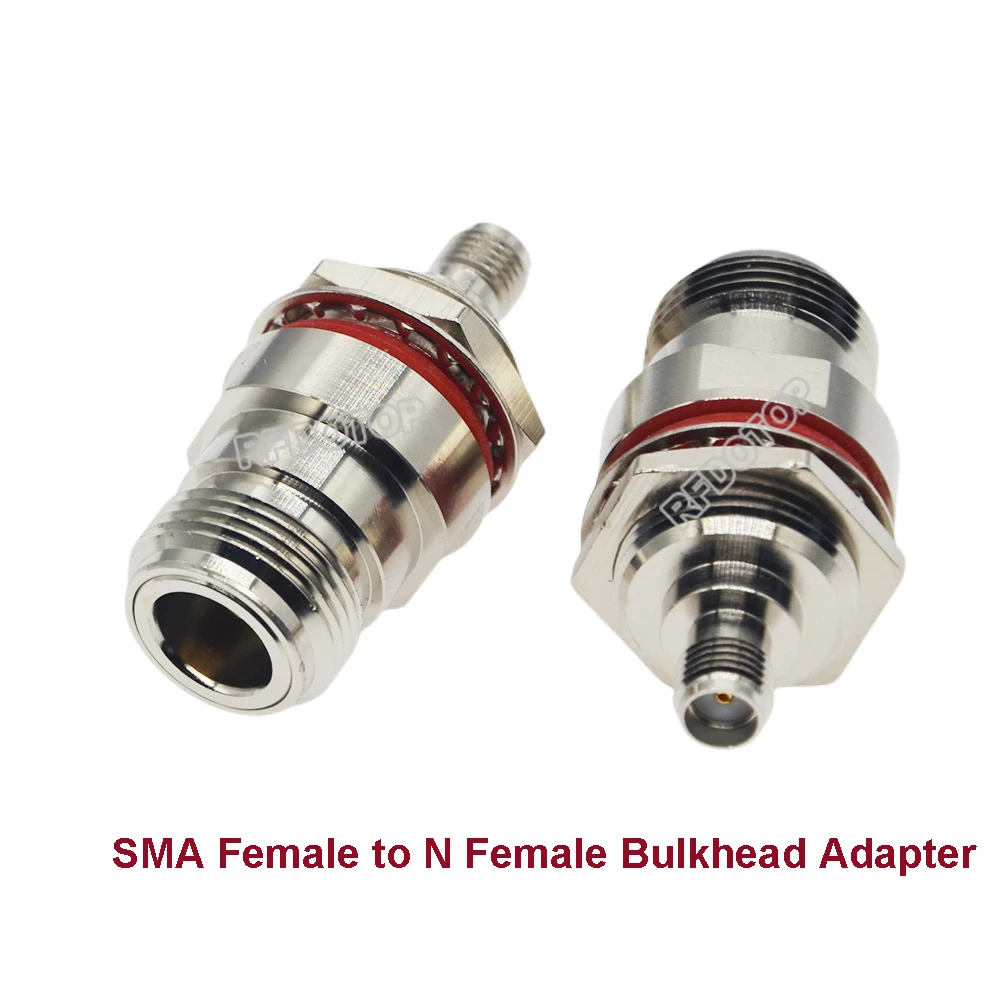 10PCS/lot Waterproof SMA Female to L16 N Female Connector Bulkhead for WiFi Radio Antenna N L16-K to SMA-K RF Coaxial Adapter